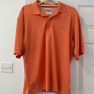Columbia PFG perfect cast polo orange size small